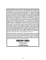 Предварительный просмотр 48 страницы Porter-Cable TIGERCLAW 750 Instruction Manual