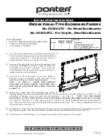 Предварительный просмотр 1 страницы Porter 00324-072 Installation Instructions