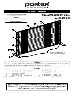 Предварительный просмотр 1 страницы Porter 00427-000 Assembly Manual