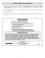 Preview for 4 page of Porter 00700-000 Installation, Operation & Maintenance Manual