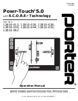 Preview for 1 page of Porter 12810-012 Operation Manual