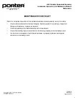 Предварительный просмотр 24 страницы Porter 1835 Series Installation, Operation, And Maitenance Manual