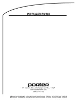 Preview for 49 page of Porter 219 Series Installation, Operation And Maintenance Manual