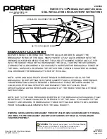 Предварительный просмотр 4 страницы Porter 280180 Installation And Adjustment Instructions