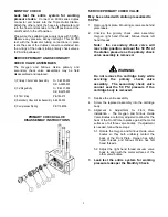 Preview for 5 page of Porter 6255-1 Installation And Operating Instruction Manual