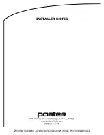 Preview for 10 page of Porter 9571 Installation, Operation And Maintenance Manual