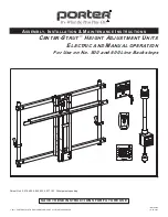 Porter CENTER-STRUT Assembly, Installation & Maintenance Instructions предпросмотр