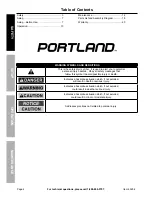 Preview for 2 page of Portland 63254 Owner'S Manual