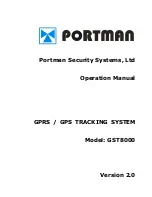 Preview for 1 page of PORTMAN GST8000 Operation Manuals