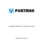 PORTMAN GT2000 Operation Manual preview