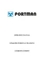 PORTMAN GT2000NP Operation Manual preview