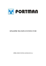 Preview for 1 page of PORTMAN GT3100 Operation And Installtion Manual