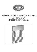 Portos ZF3000 C80 Instructions For Installation And Service preview