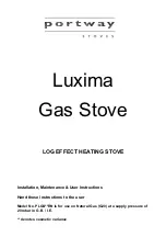 Portway Luxima Installation, Maintenance And User Instruction preview