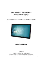 Portwell LEAD-PND-2150 Series User Manual предпросмотр