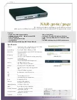 Предварительный просмотр 1 страницы Portwell NAR-3041 Specification Sheet