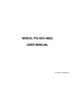 Preview for 1 page of Portwell PCI-DIO-48 User Manual