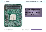 Portwell PCOM-B634VG User Manual preview