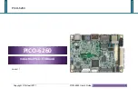 Preview for 1 page of Portwell PICO-6260 User Manual