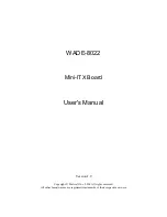 Portwell WADE-8022 User Manual preview