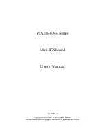 Portwell WADE-8044 Series User Manual preview