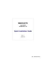 Preview for 1 page of Portwell WADE-8170 Quick Installation Manual