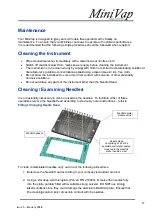 Предварительный просмотр 27 страницы Porvair Sciences MiniVap Instruction Manual