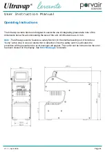 Предварительный просмотр 11 страницы Porvair Sciences Ultravap levante User Instruction Manual