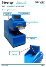 Предварительный просмотр 12 страницы Porvair Sciences Ultravap levante User Instruction Manual