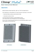 Предварительный просмотр 14 страницы Porvair Sciences Ultravap Mistral User Instruction Manual