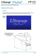 Предварительный просмотр 22 страницы Porvair Sciences Ultravap Mistral User Instruction Manual