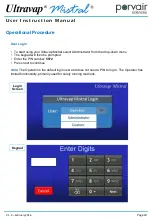 Предварительный просмотр 23 страницы Porvair Sciences Ultravap Mistral User Instruction Manual