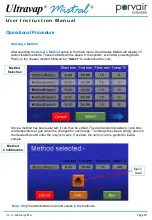 Предварительный просмотр 29 страницы Porvair Sciences Ultravap Mistral User Instruction Manual