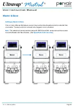 Предварительный просмотр 34 страницы Porvair Sciences Ultravap Mistral User Instruction Manual