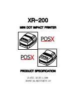 Предварительный просмотр 1 страницы POS-X XR-200 Product Specification