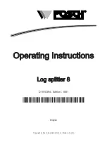 Posch M6140 Operating Instructions Manual preview