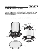 Posh 5.25 Retro Series Installation Manual preview