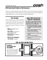 Preview for 1 page of Posh CIW 6.5 Installation Manual