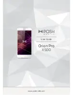 Предварительный просмотр 1 страницы Posh Orion Pro X50 User Manual