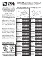 Предварительный просмотр 2 страницы POSI LOCK 202 Instructions And Parts Manual