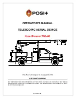 Posi-Plus Line Runner 700-40 Operator'S Manual preview