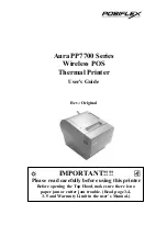 POSIFLEX Aura PP7700 Series User Manual preview