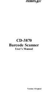 Preview for 1 page of POSIFLEX CD-3870 User Manual