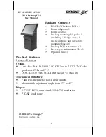 POSIFLEX HS-2510W User Manual preview