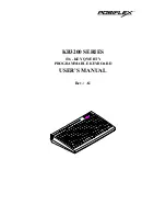 POSIFLEX KB3200 Series User Manual preview