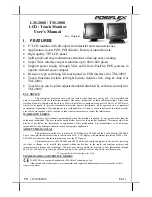 POSIFLEX LM-2008 User Manual preview