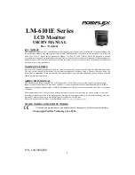 Preview for 1 page of POSIFLEX LM-6101E Series User Manual