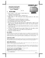 Preview for 1 page of POSIFLEX LM-7115 User Manual