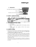 Preview for 3 page of POSIFLEX LM4115 User Manual