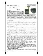 POSIFLEX PD-2601 Series User Manual preview